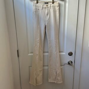 DL 1961 cream bootcut jean
